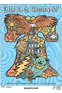 Poster de Dead & Company: 2023-06-15 Citizens Bank Park, Philadelphia, PA, USA