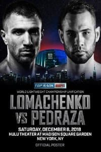 Poster de Vasyl Lomachenko vs. Jose Pedraza